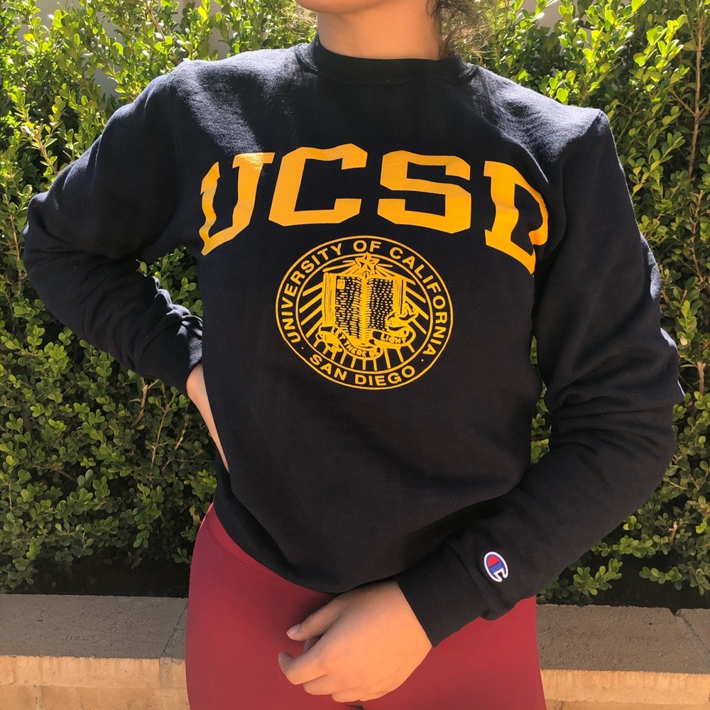 UC San Diego Twill Crew Neck - Navy